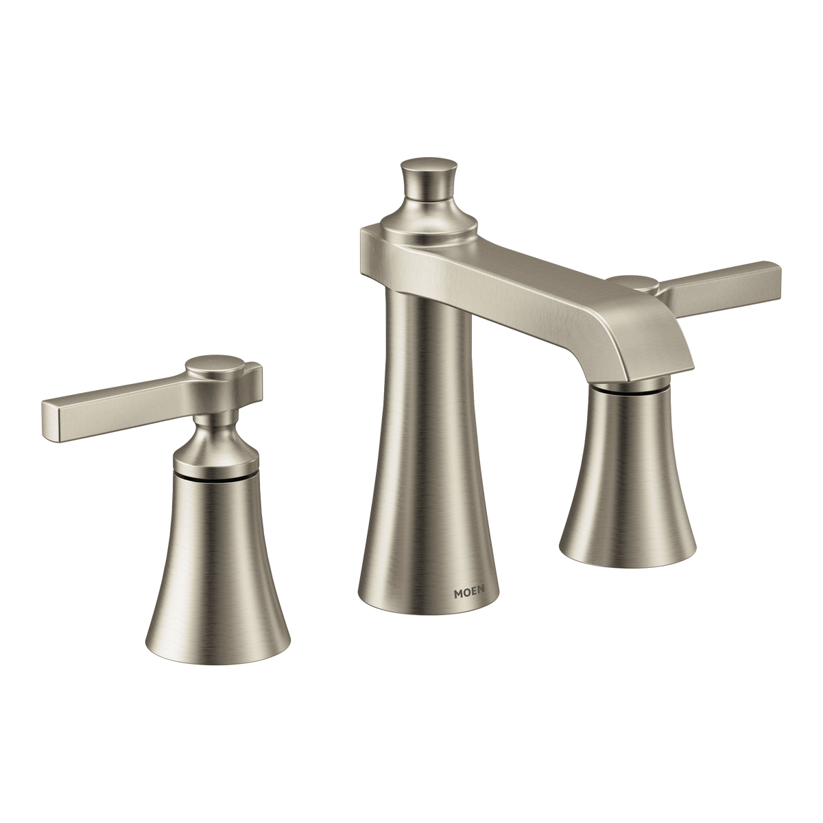 Moen TVS6984BN Flara Brushed Nickel Two-Handle High Arc Bathroom Faucet