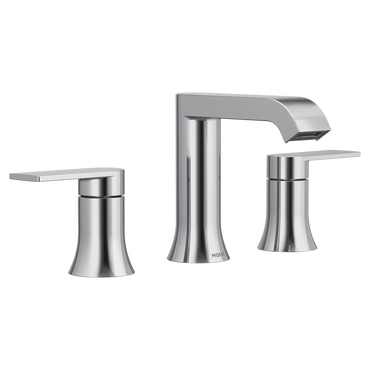 Moen TV6708 Genta Chrome LX Two-Handle Low Arc Bathroom Faucet
