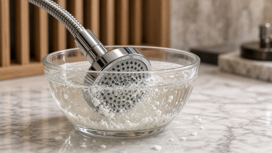 How to Clean Hard-Water Buildup From a Shower Head