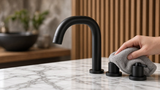 How to Clean and Care for a Matte Black Faucet