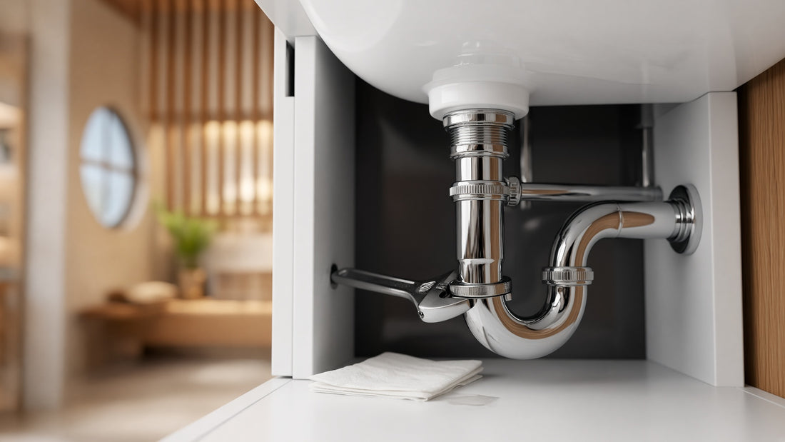 Bathroom Faucet Drain Leaking Under the Sink: Where to Look - Aqualux Studio guide cover