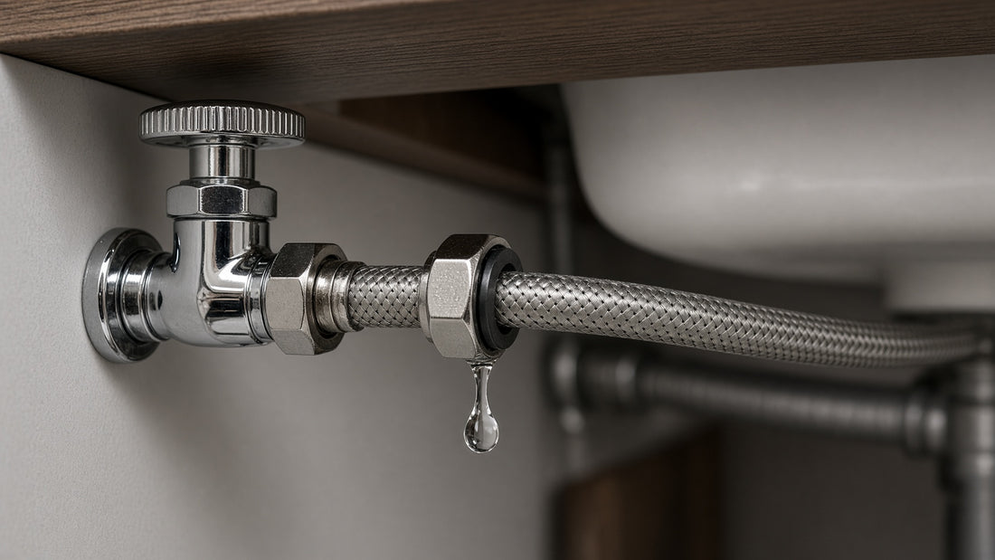Bathroom Faucet Supply Line Leaking: Connection and Hose Checks - Aqualux Studio guide cover