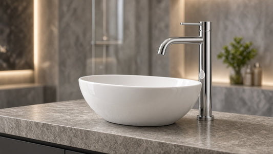 Bathroom Faucet for a Vessel Sink: Spout Height and Basin Reach - Aqualux Studio guide cover