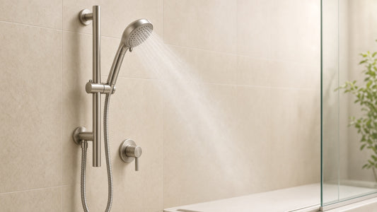 Handheld Shower Head for Kids: Height and Spray Choices - Aqualux Studio guide cover