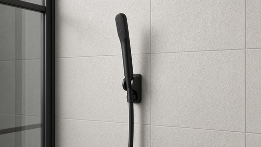 Handheld Shower Head for a Small Shower: Avoiding an Awkward Hose - Aqualux Studio guide cover