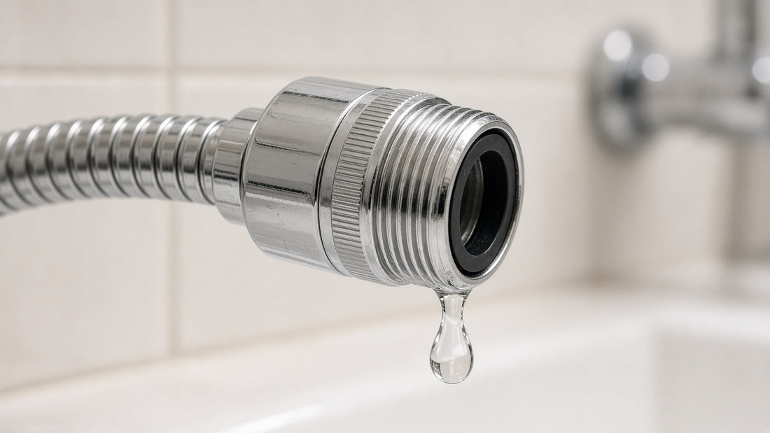 Handheld Shower Hose Leaking at the Connector: Washer or Hose? - Aqualux Studio guide cover