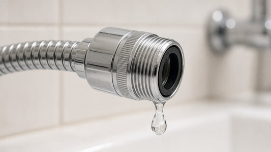 Handheld Shower Hose Leaking at the Connector: Washer or Hose? - Aqualux Studio guide cover