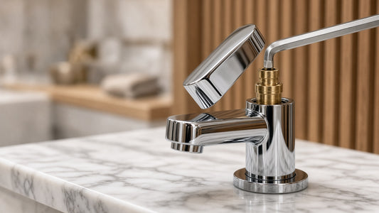 How to Remove a Moen Bathroom Faucet Handle - Aqualux Studio guide cover