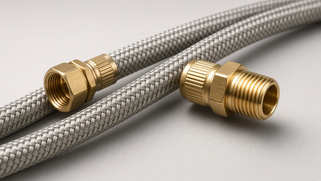 Kitchen Faucet Supply Line Size: Threads, Lengths and Connectors - Aqualux Studio guide cover