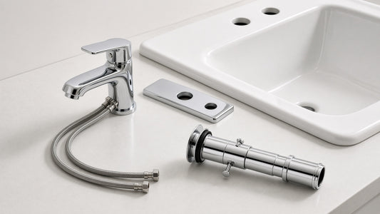 Moen 84516 Findlay Bathroom Faucet: What Is in the Box and What Sink It Fits - Aqualux Studio guide cover