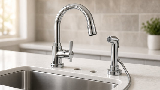 Moen Adler Kitchen Faucets: Low-Arc and Side-Spray Options - Aqualux Studio guide cover