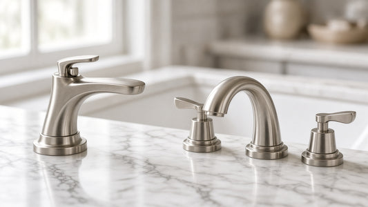 Moen Eva Bathroom Faucets: Single-Handle and Two-Handle Options - Aqualux Studio guide cover