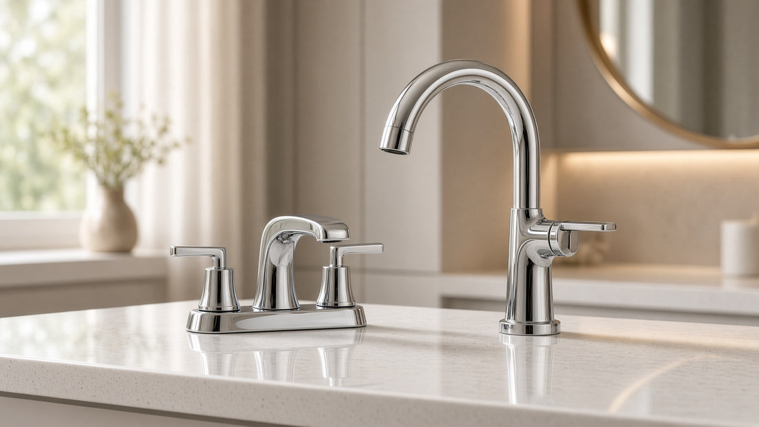 Moen Glyde Bathroom Faucets: Centerset or High-Arc? - Aqualux Studio guide cover
