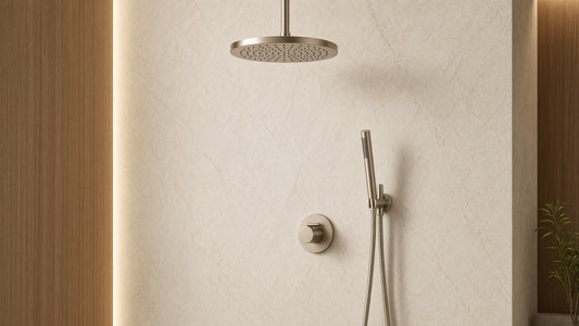 Moen Shower System With Diverter: Choosing Outlet Combinations - Aqualux Studio guide cover