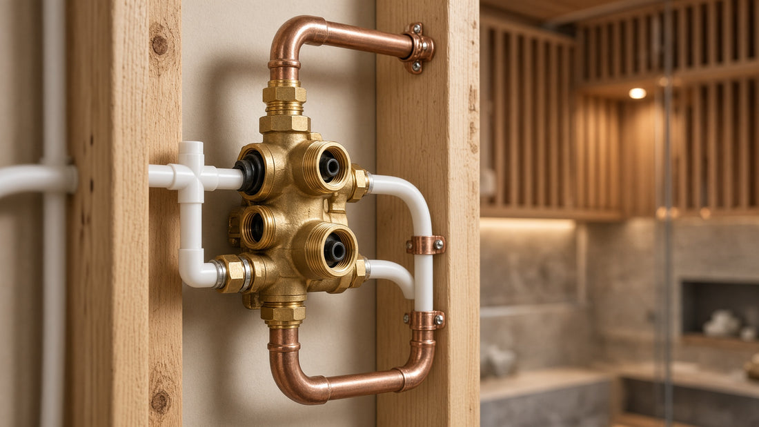 Moen Transfer Valve Installation: Planning Outlets and Controls - Aqualux Studio guide cover