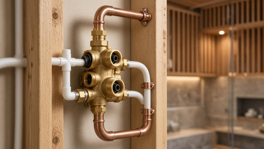 Moen Transfer Valve Installation: Planning Outlets and Controls - Aqualux Studio guide cover