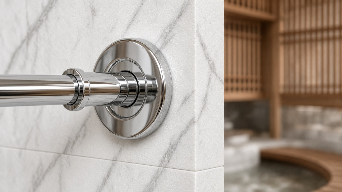 Shower Arm Flange Size: How to Cover the Wall Opening - Aqualux Studio guide cover