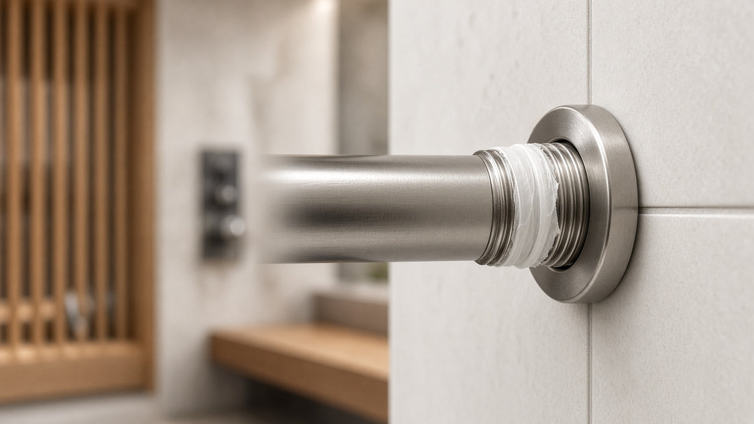 Shower Arm Leaking at the Wall: How to Find the Source - Aqualux Studio guide cover