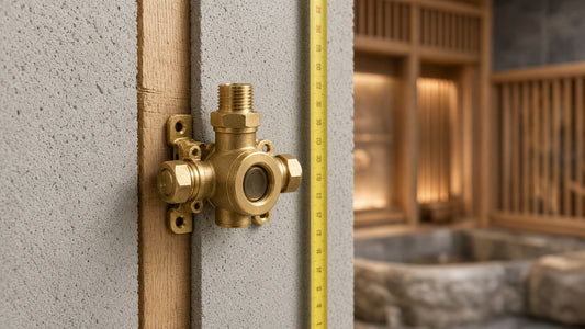 Shower Valve Height: Where to Position the Control Before Tiling - Aqualux Studio guide cover