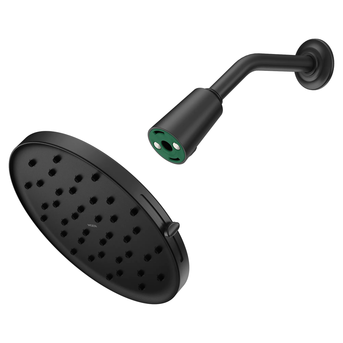 Moen 220R3BL Verso Matte Black 9" Round Rainshower with Infiniti Dial In and Magnetix Connection