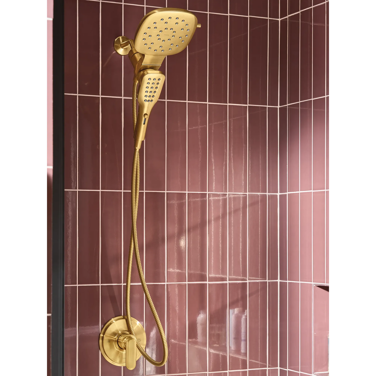 Moen 220C5BG Verso Combination Shower with Infiniti Dial in Brushed Gold
