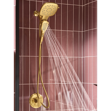 Moen 220C5BG Verso Combination Shower with Infiniti Dial in Brushed Gold