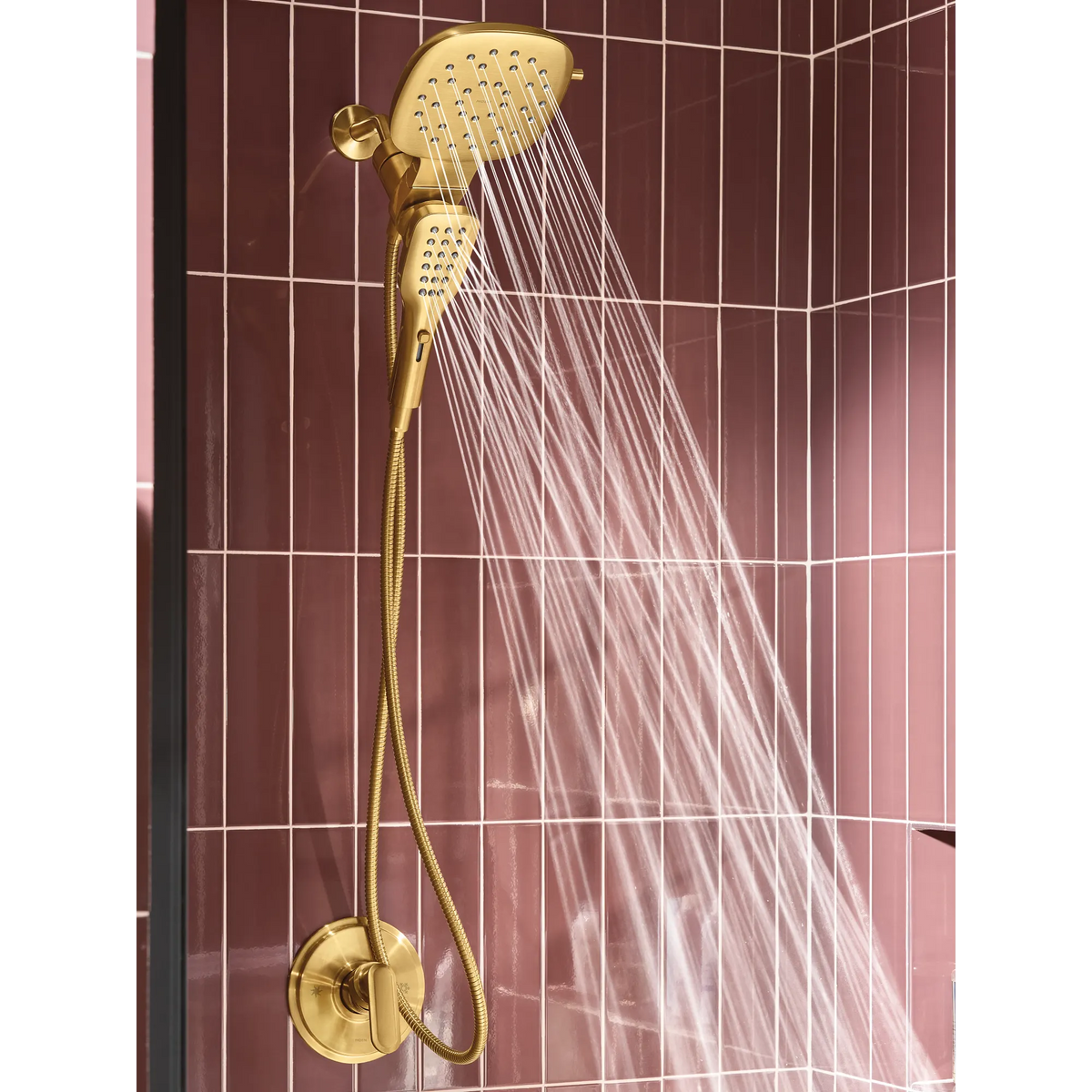 Moen 220C5BG Verso Combination Shower with Infiniti Dial in Brushed Gold