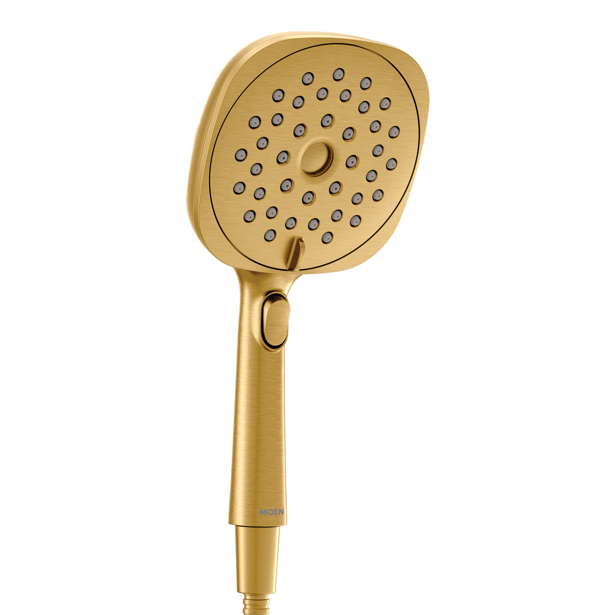 Moen 220H5BG Verso Brushed Gold 5" Square Handheld with Infiniti Dial In