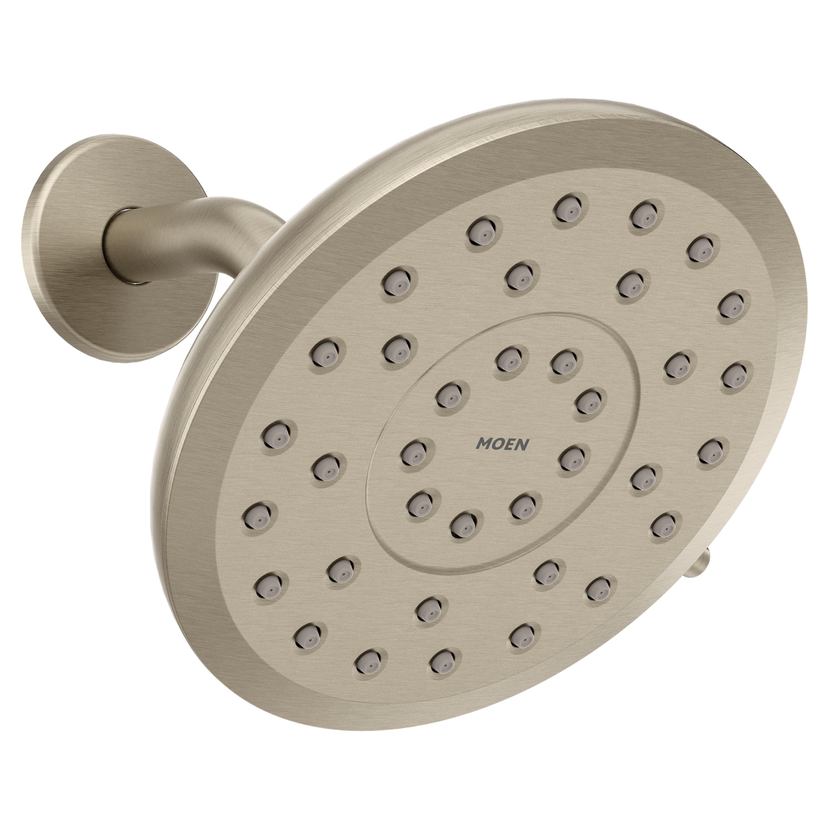 Moen 220R7EPBN Verso Brushed Nickel 7" Round Eco-Performance Rainshower with Infiniti Dial In