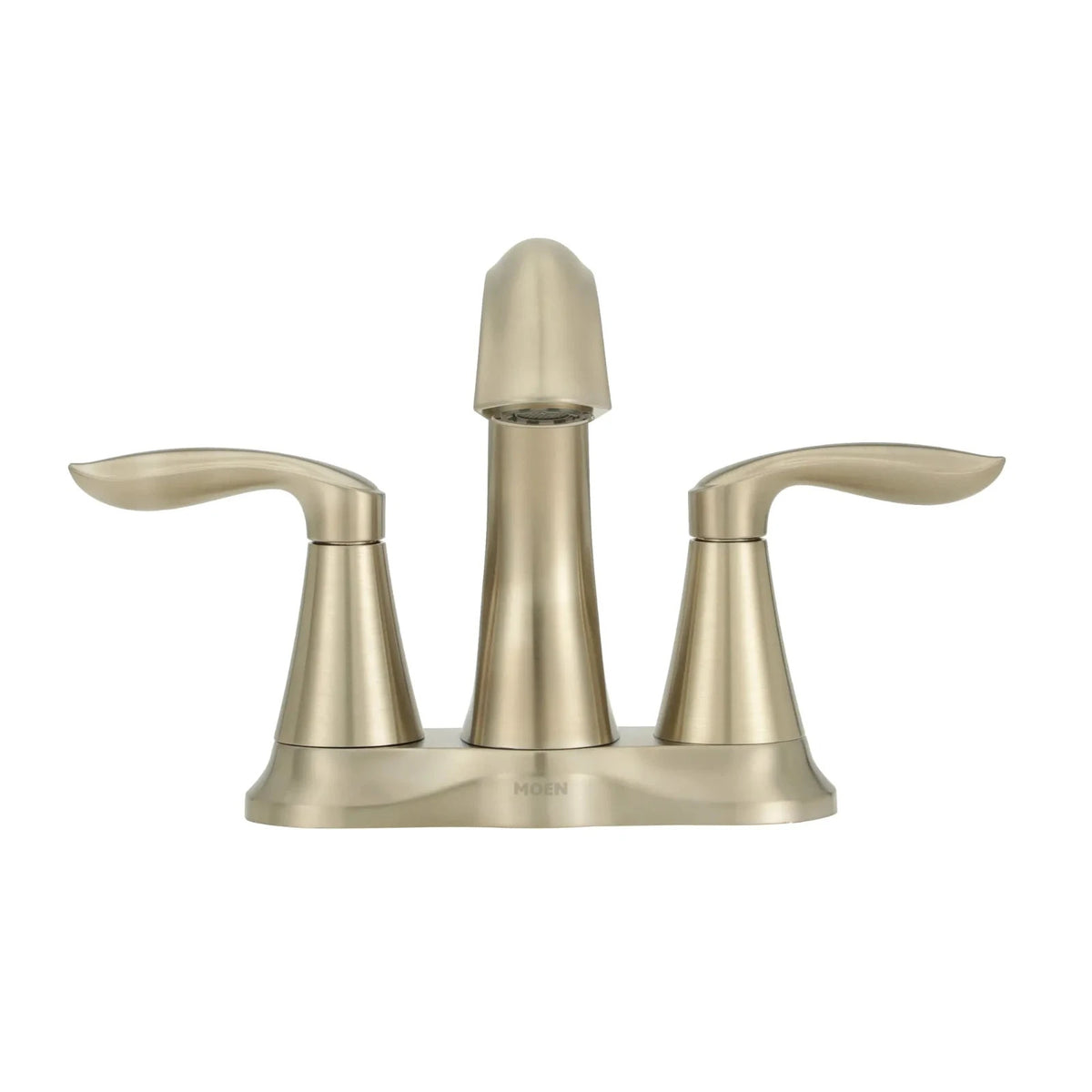 Moen 6410BN Two Handle High Arc Bathroom Faucet Brushed Nickel Eva