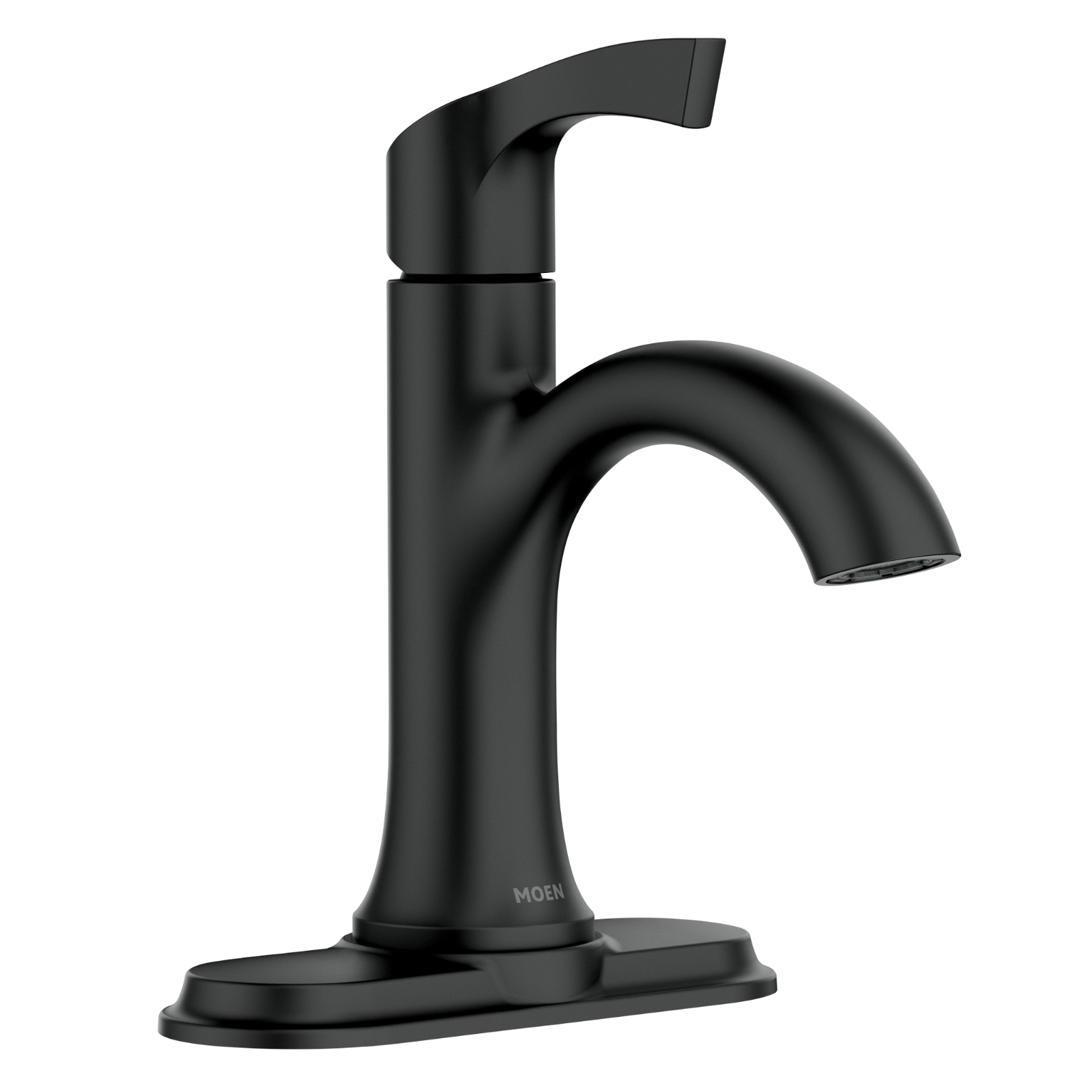 Moen 84466BL Korek Matte Black Single-Handle Centerset Bathroom Faucet