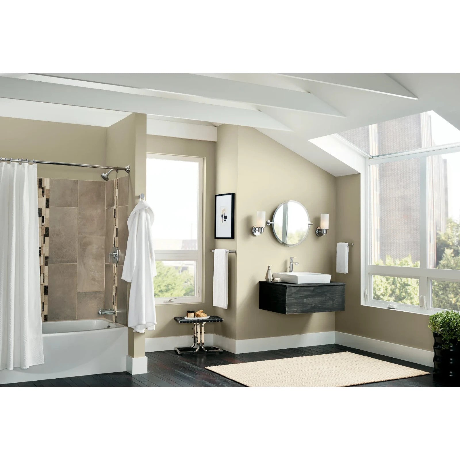 Moen Delta T2473EP Genta LX Chrome Monitor Tub and Shower Faucet Trim Kit