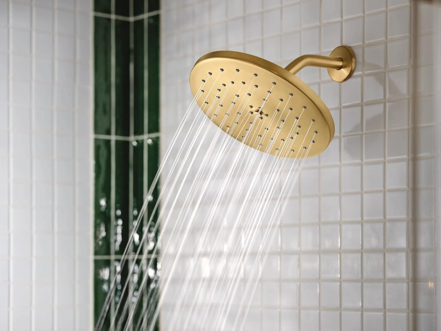 Moen S112BG Rainshower Head 10 Inch Round Spray Brushed Gold Immersion New