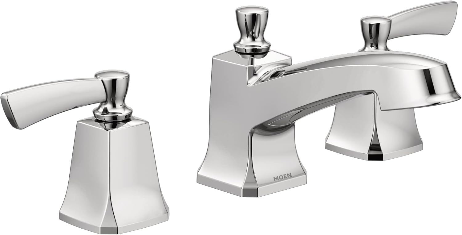 Moen 84926 Conway Chrome Bathroom Faucet Widespread Two Handle High Arc New