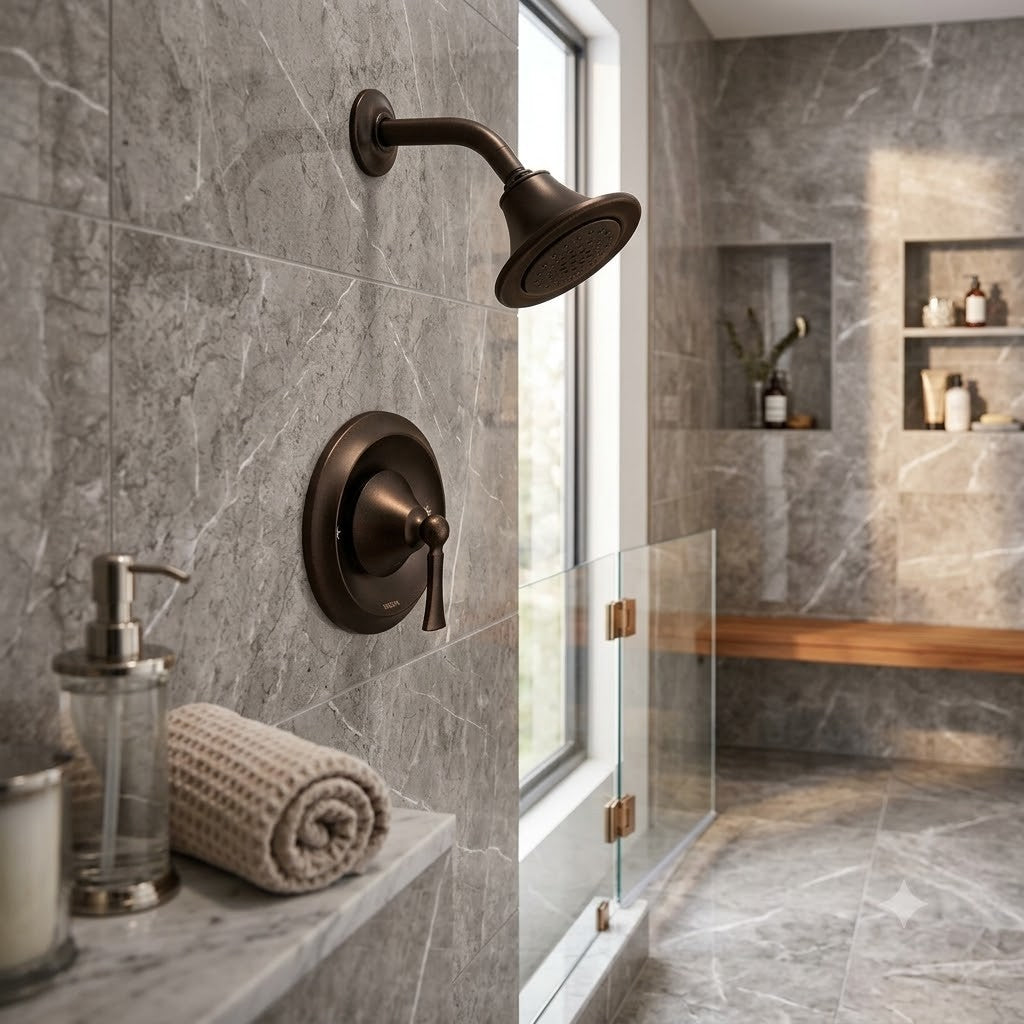 Moen T4502ORB Wynford Oil Rubbed Bronze Shower Faucet Posi-Temp Trim New