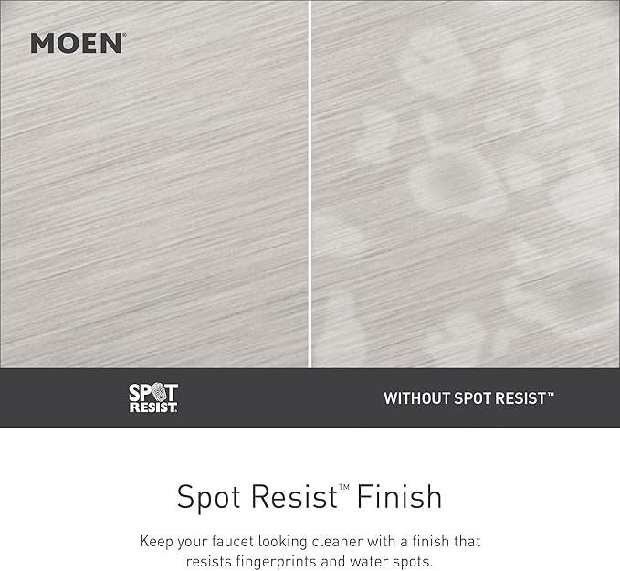 MOEN Beric 82775SRN 5-Spray Shower Tub Faucet and Valve Spot Resist Nickel