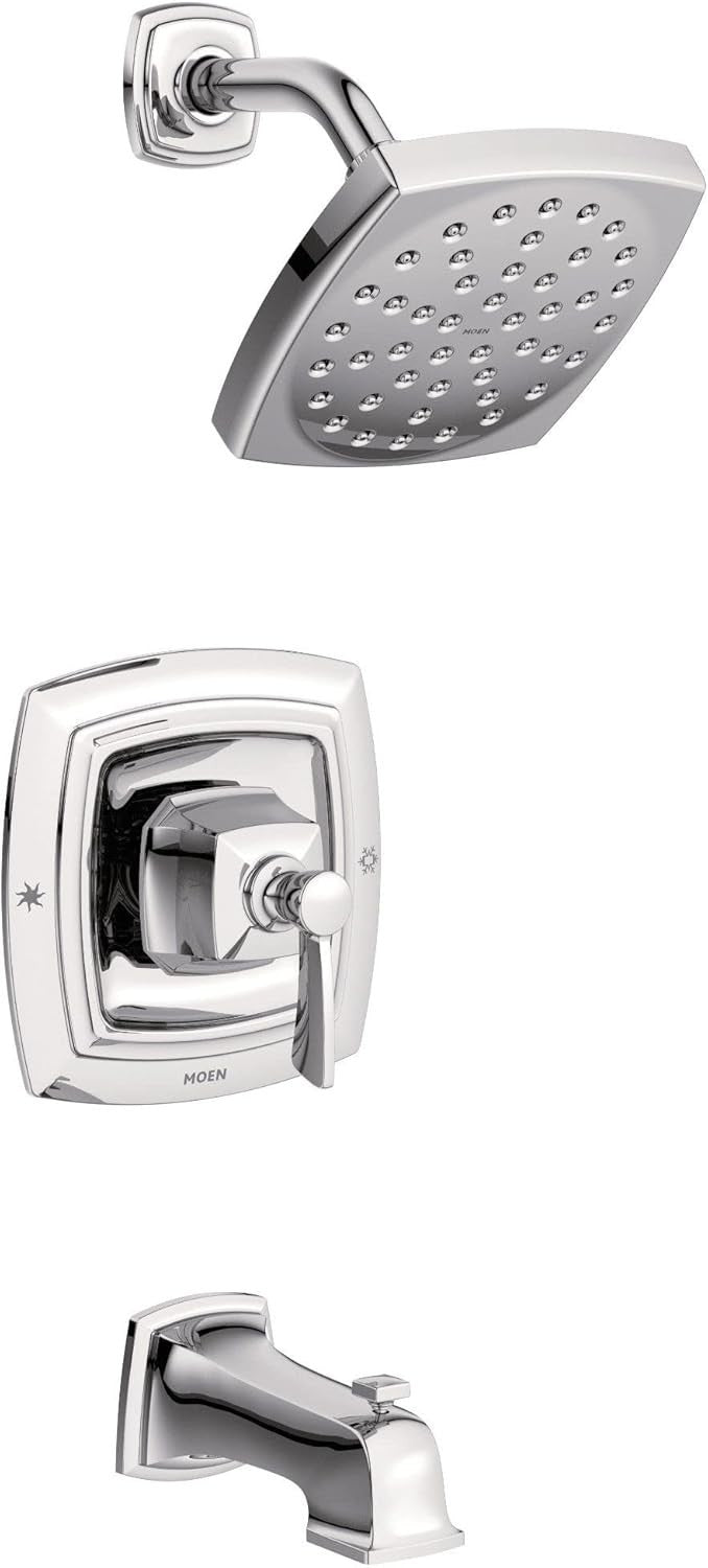 Moen 82922 Conway Posi-Temp Tub Shower Trim Kit Chrome Rainshower WaterSense New