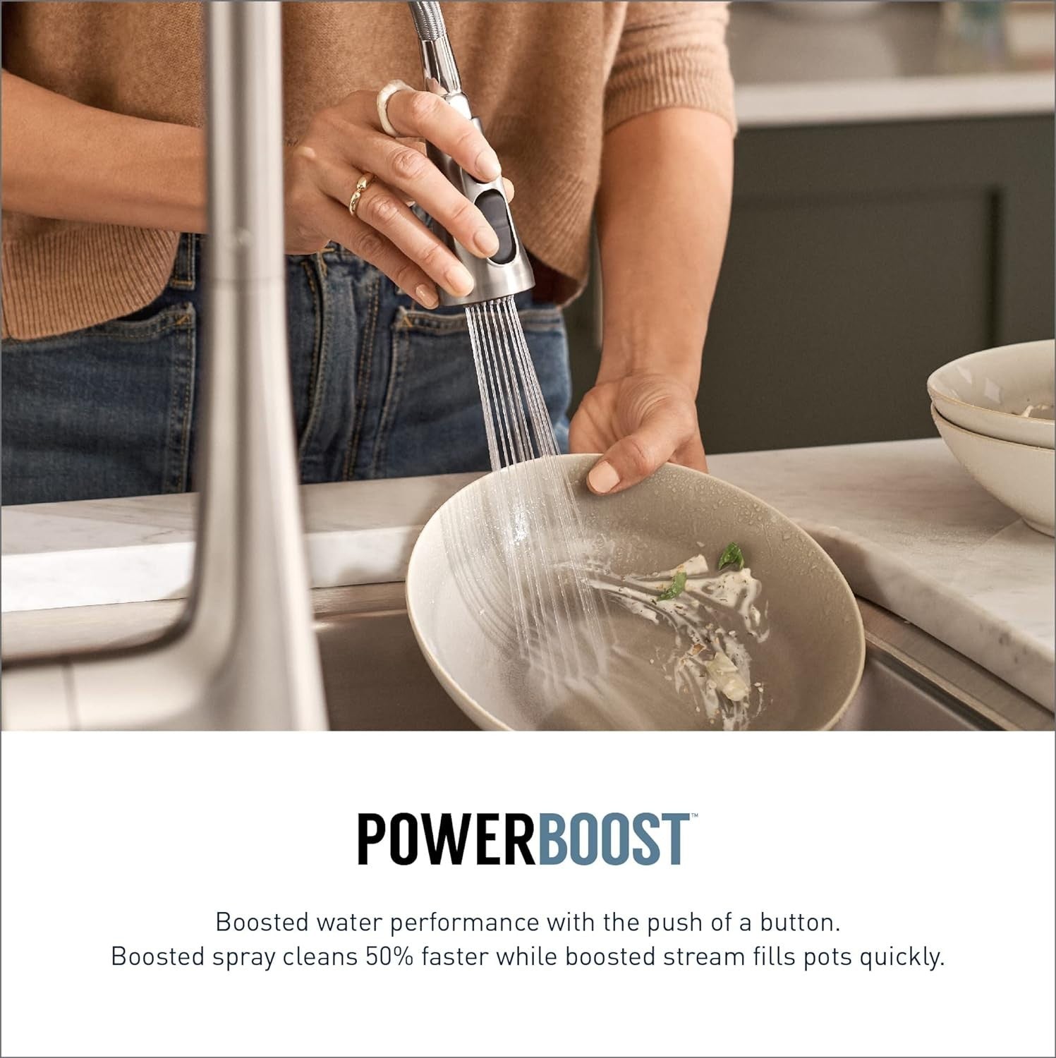 Moen 87966SRS Kaden Kitchen Faucet Spot Resist Stainless Pulldown High Arc New
