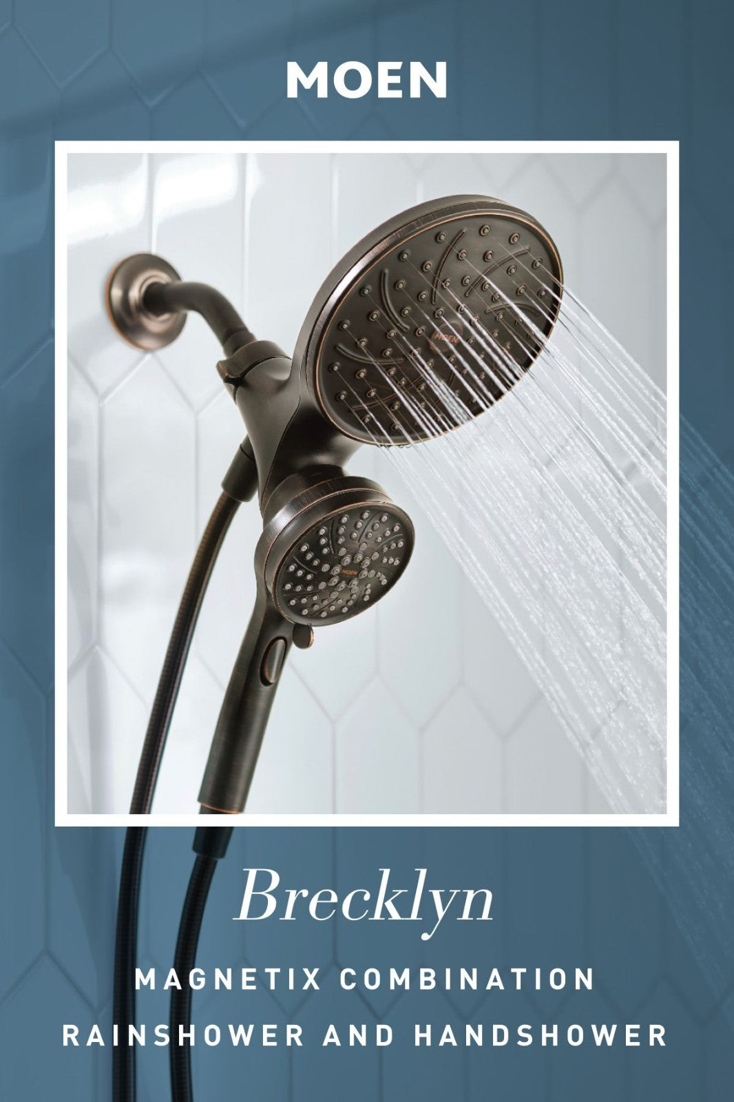 Moen 82610BRB Brecklyn Tub Shower Mediterranean Bronze Magnetix Handheld New