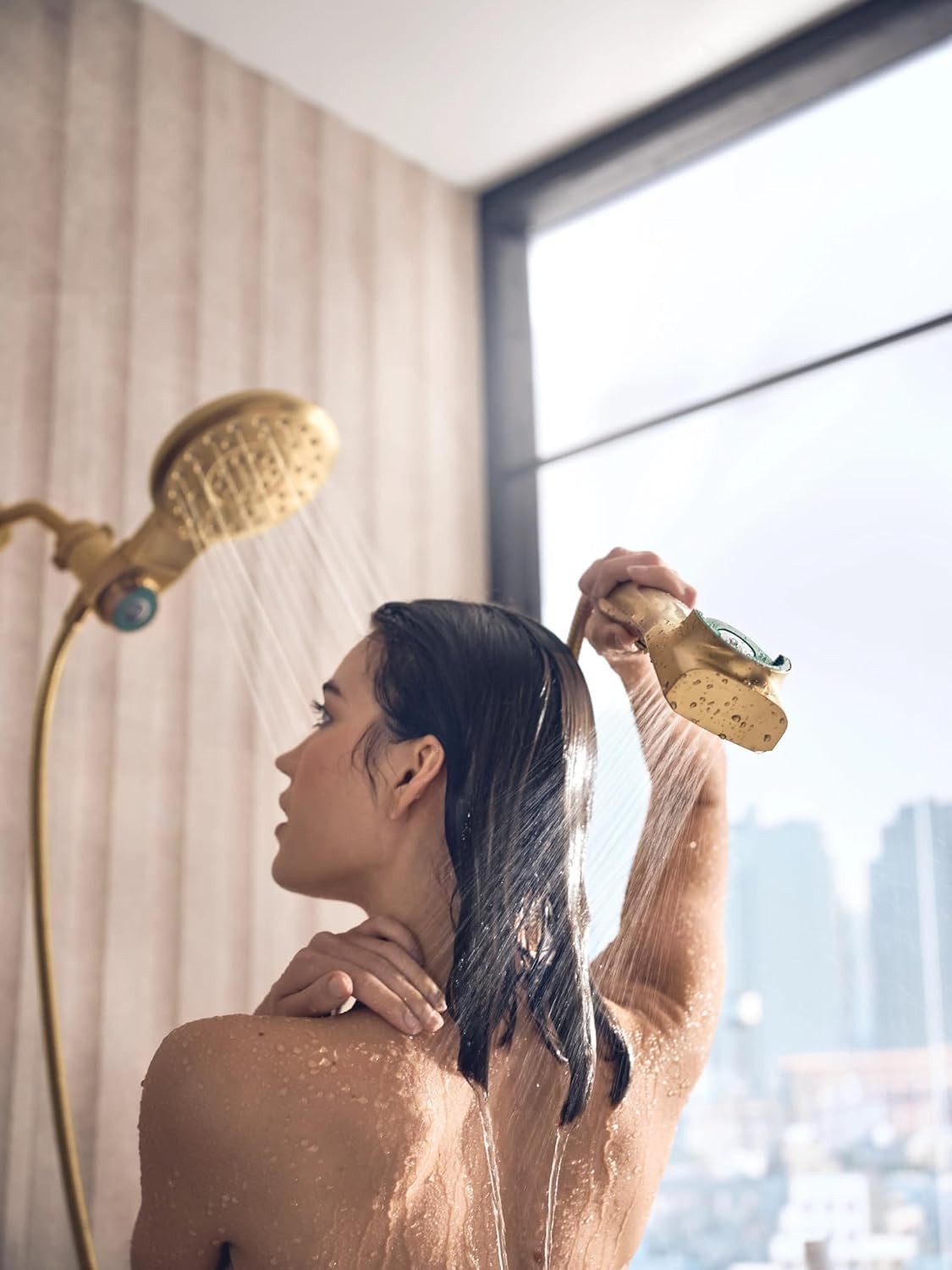 Moen 220C3BG Verso Combination Shower Head Brushed Gold Magnetix Handshower New
