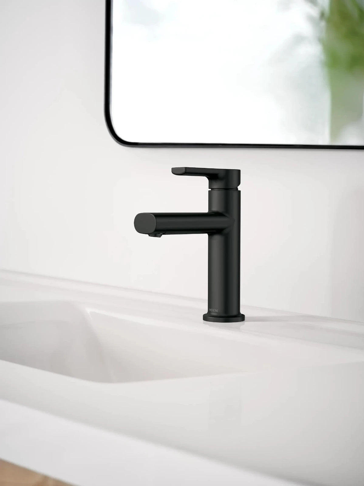 Moen 84794BL Meena Single Handle High Arc Bathroom Faucet Matte Black New