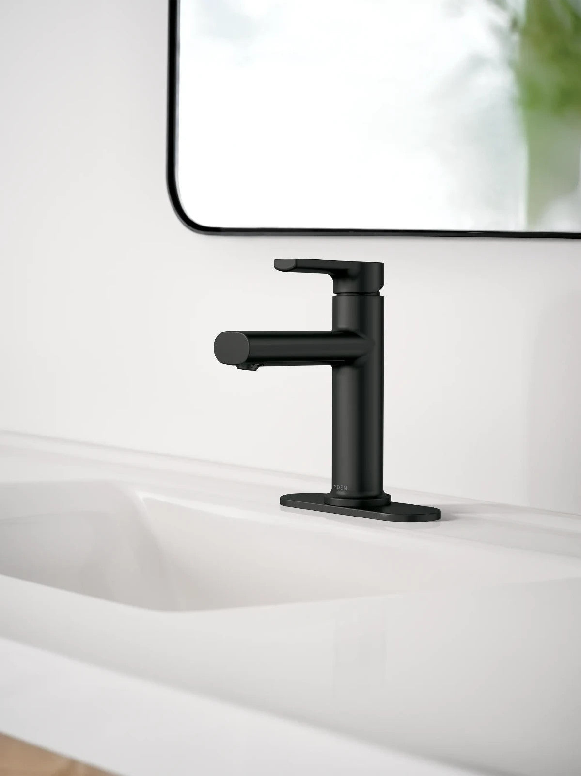 Moen 84794BL Meena Single Handle High Arc Bathroom Faucet Matte Black New