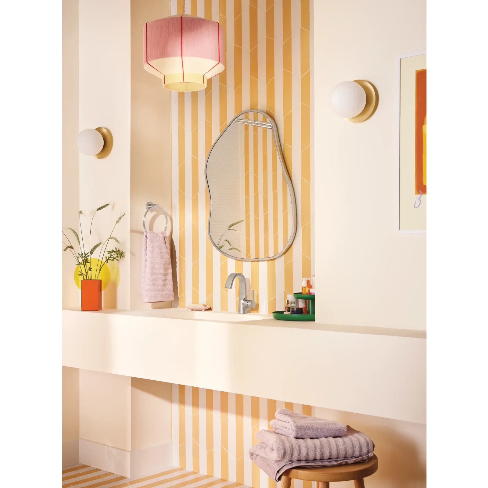 Moen 84156SRN Avri Spot Resist Brushed Nickel Single-Handle High Fauce Bathroom