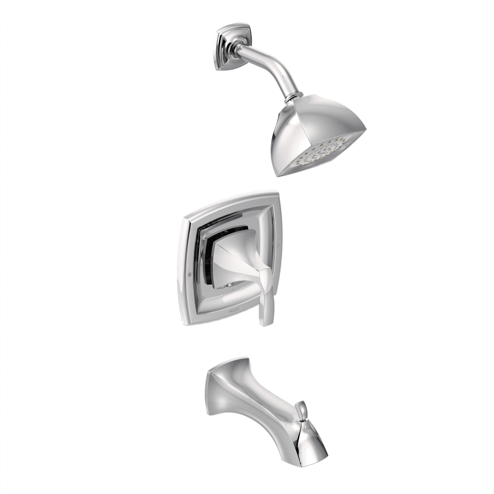 Moen T2693 Voss Tub Shower Trim Kit Chrome Lever Handle Posi-Temp M-PACT New
