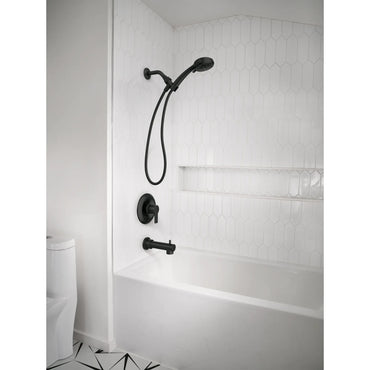 Moen Meena 82618BL Matte Black Posi-Temp Tub Shower Faucet Handheld Spray