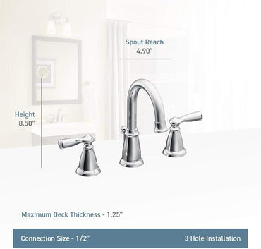 Moen 86924BRB Banbury Mediterranean Bronze Roman Tub Faucet Two Handle New