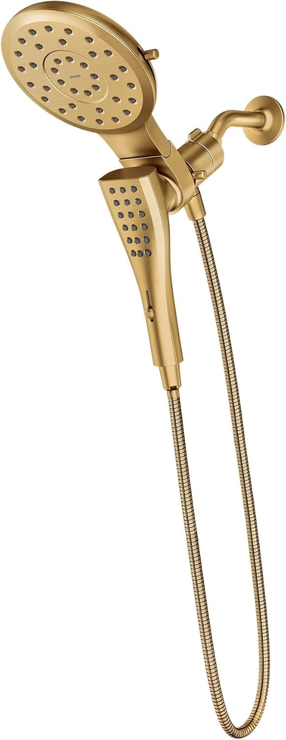 Moen 220C3BG Verso Combination Shower Head Brushed Gold Magnetix Handshower New