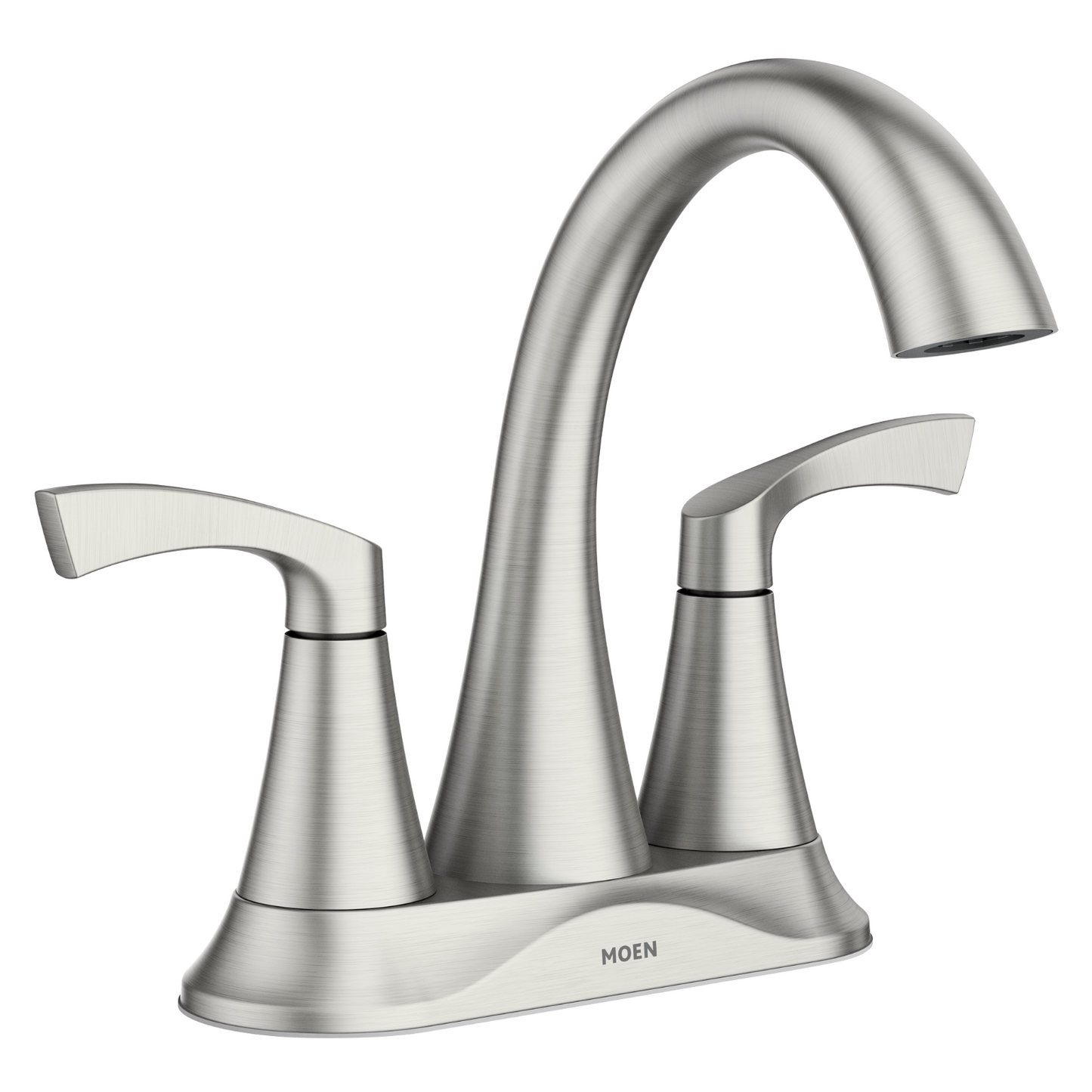 Moen 84467SRN Faucet Spot Resist Brushed Nickel Two-Handle Centerset Bathroom