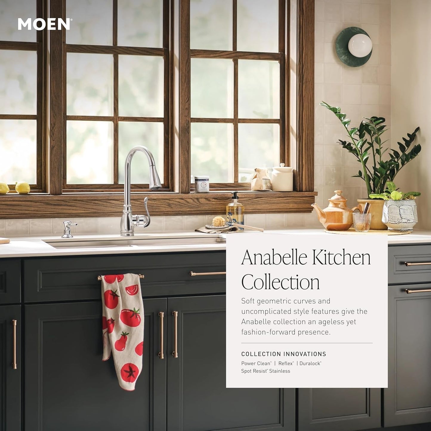 Moen CA87003SRS Anabelle Kitchen Faucet Spot Resist Stainless Pulldown New