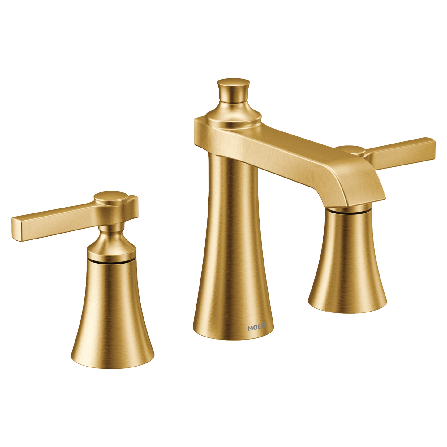 Moen TVS6984BG Flara Brushed Gold High Arc Two-Handle Bathroom Faucet